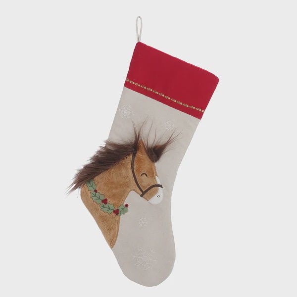 Mon Ami-HORSE &amp; HOLLY STOCKING-SK1020
