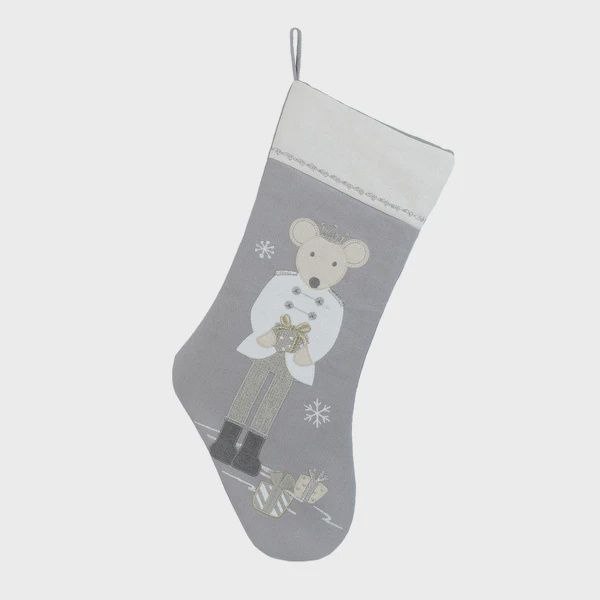 Mon-Ami KING MOUSE STOCKING - WHITE-SK1025