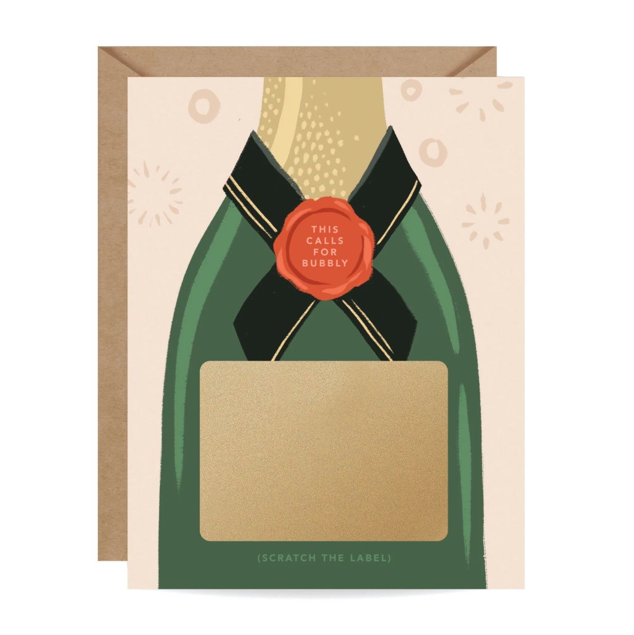 Champagne Scratch Off Card - GCE075