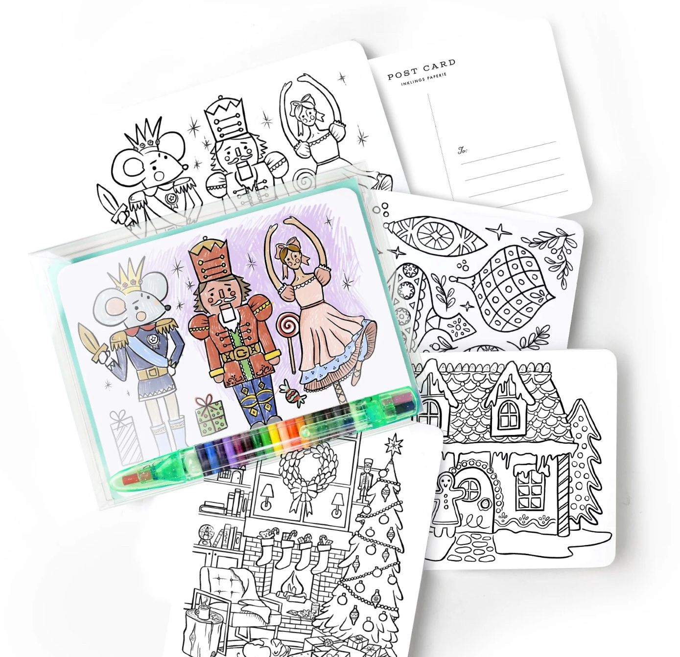 Color-in Postcard Kits - PCS003
