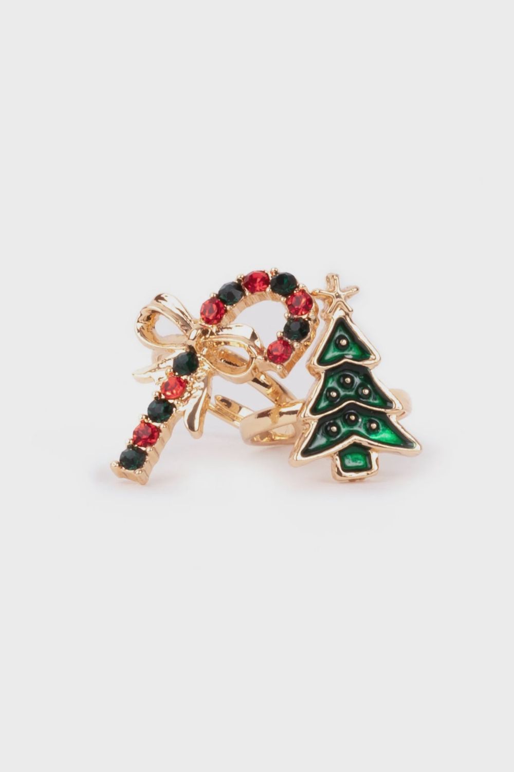 All Aglow Holiday Rings 2pc Set #84534