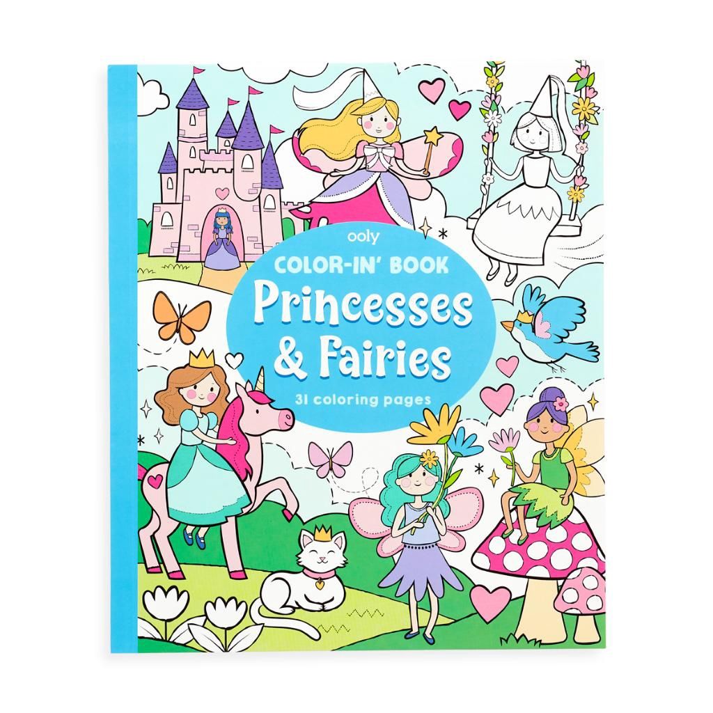 OOLY-Color-in Book Princess &amp; Fairies