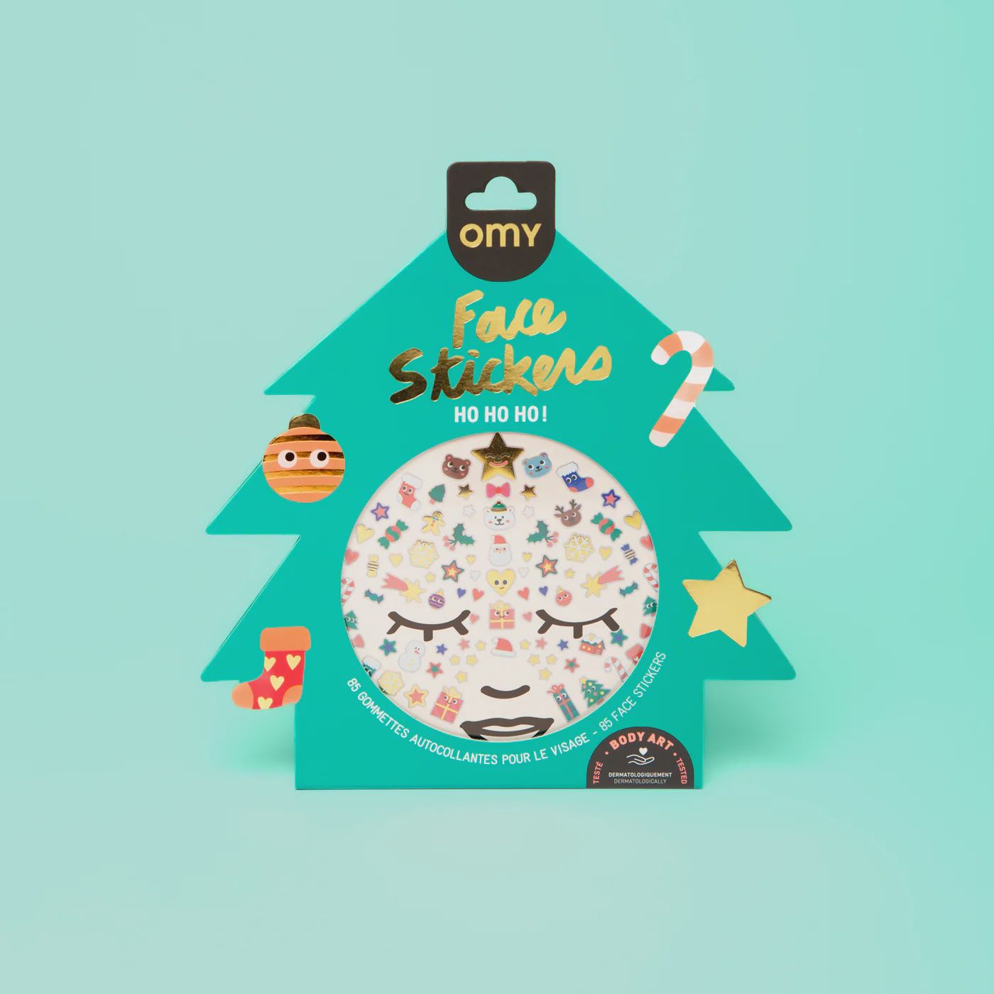 OMY-HoHoHo Face Stickers-Face03