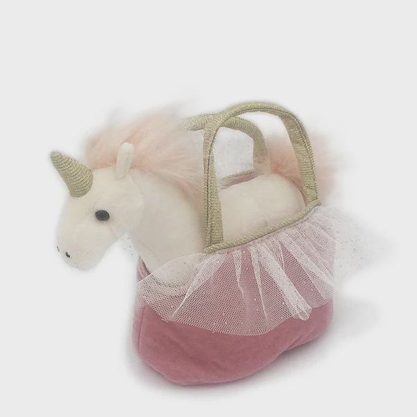 PRETTY UNICORN PLUSH TOY IN PURSE OPHELIA - 89867