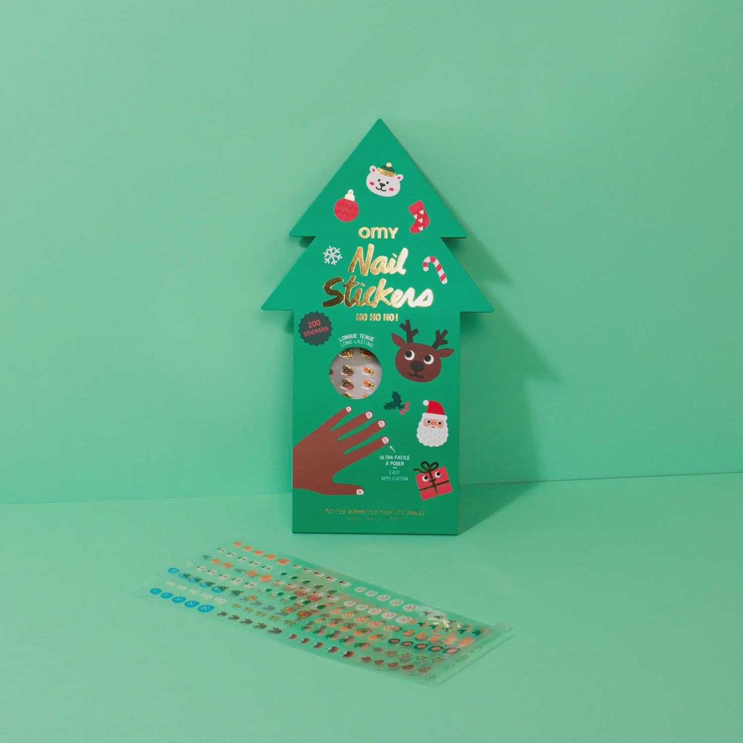OMY-HoHoHo Nail Stickers-Nail05