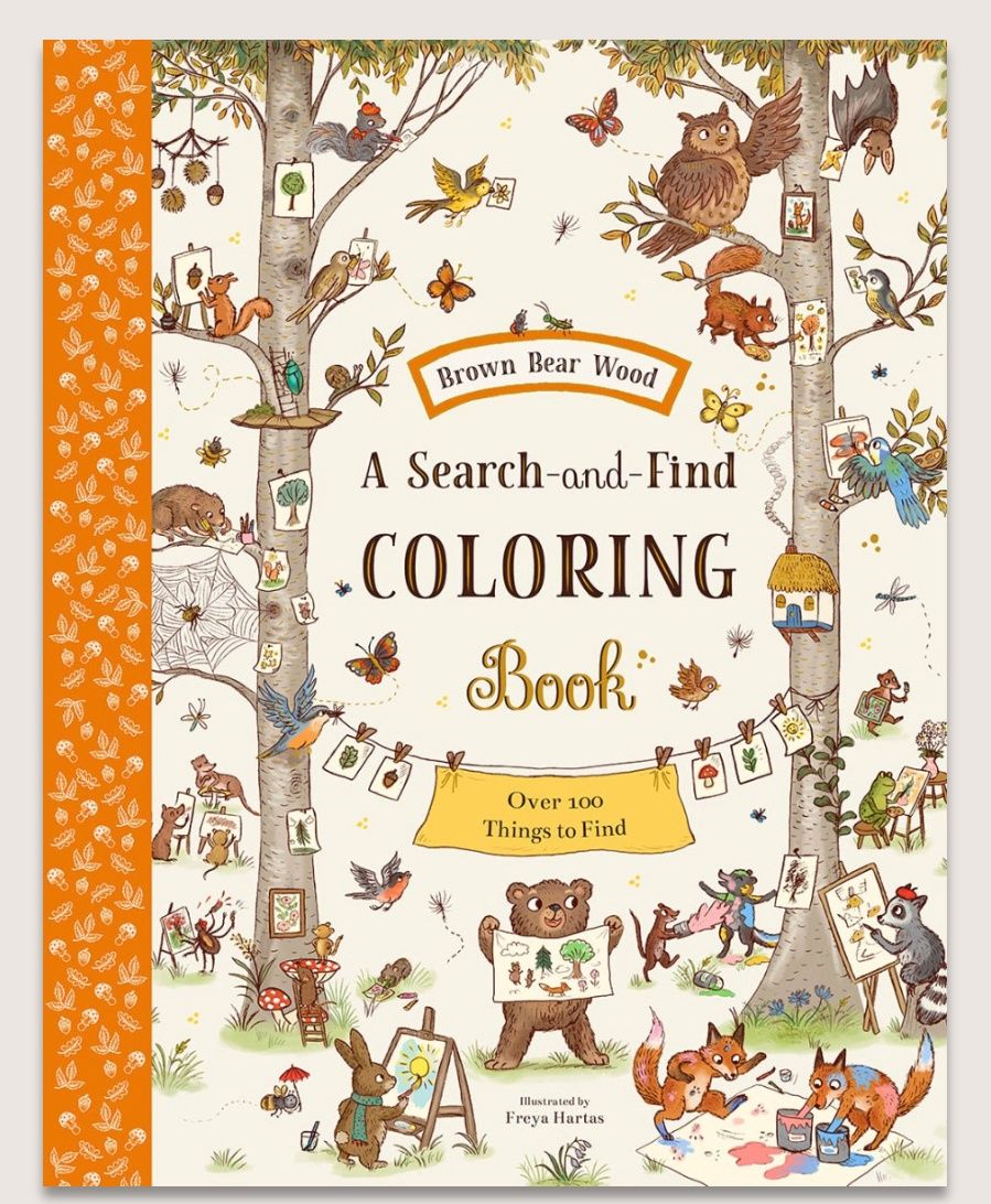 Brown Bear Wood: A Search-and- Find Coloring Book #9781419773365