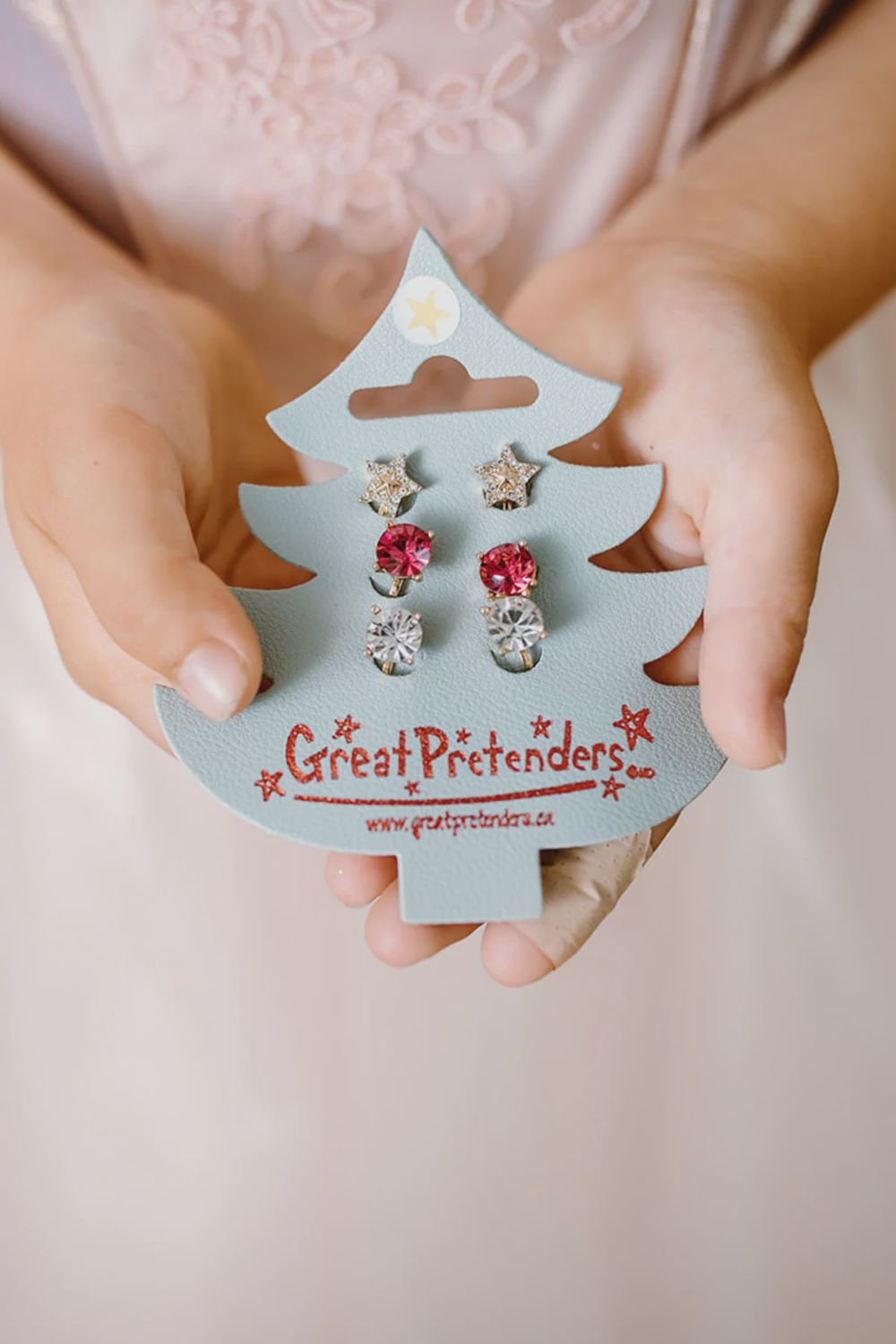 Holiday Pleather Tree Clip on Earrings, 3pair #87520