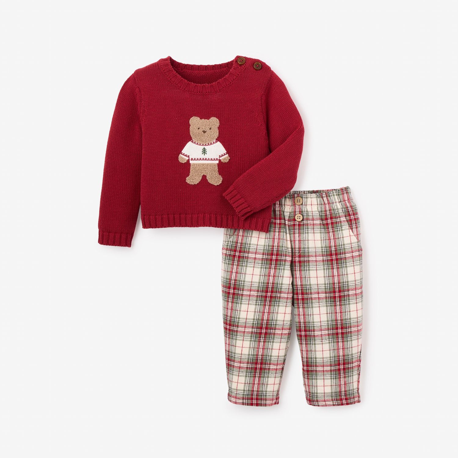 Elegant Baby- Christmas Bear Sweater &amp; Pants