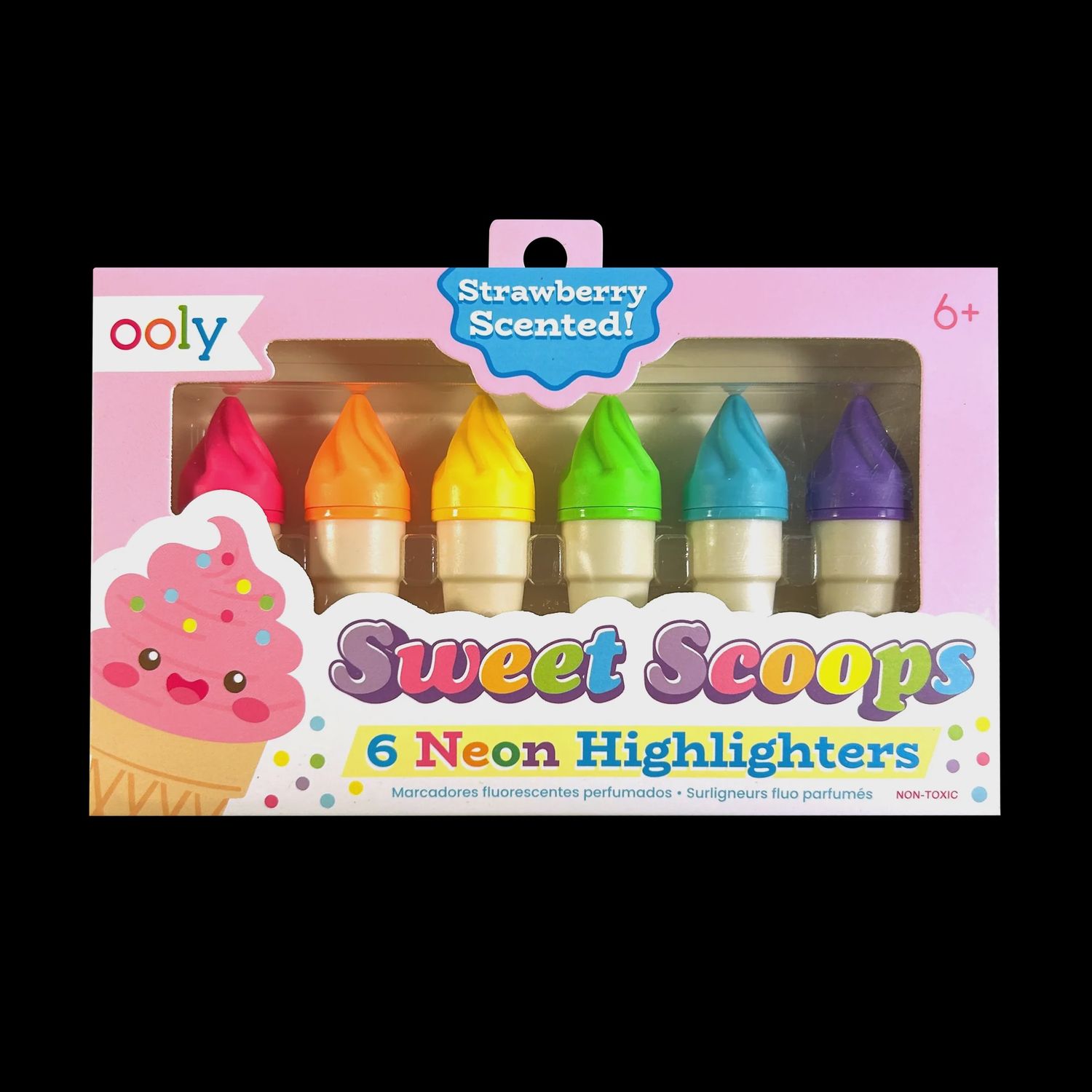 Sweet Scoops Neon Highlighters: Strawberry Scent #130-132