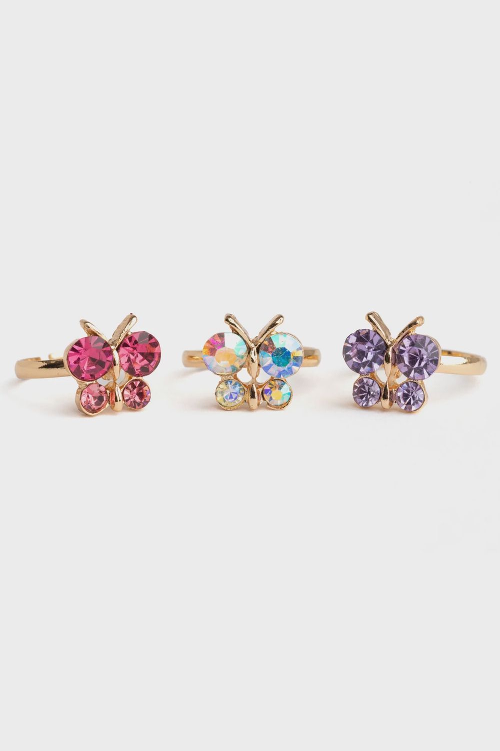 Boutique Butterfly Gem Rings #90206