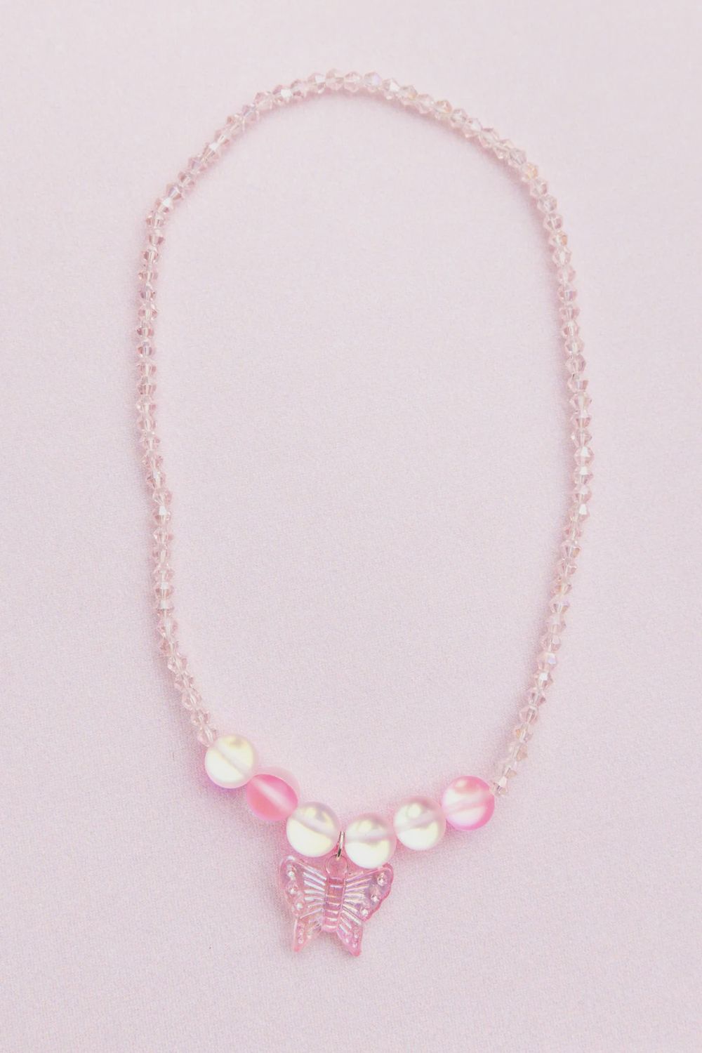Halo Pink Crystal Necklace #90420
