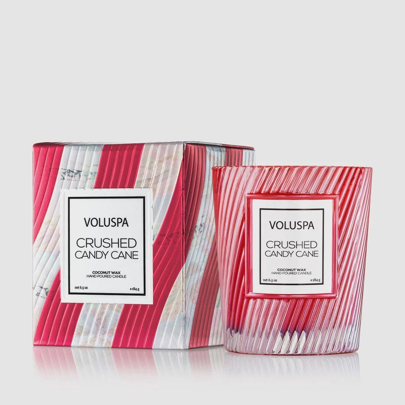 Crushed Candy Cane 6.5oz Classic Candle #5416