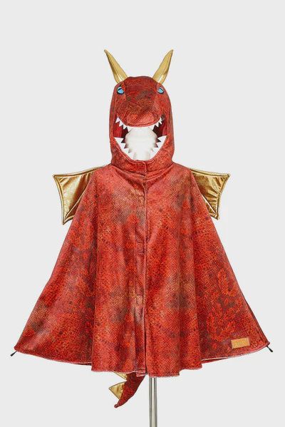 Souza- Red Dragon Costume Cape ages 4-7