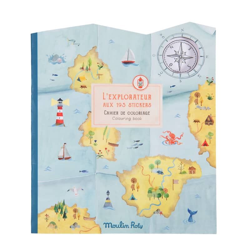 Moulin Roty- explore color &amp; sticker book 712605