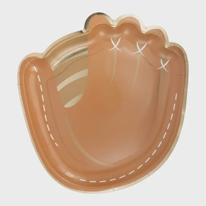 Faire - Baseball Mitt Shaped Paper Plate #BAS1041