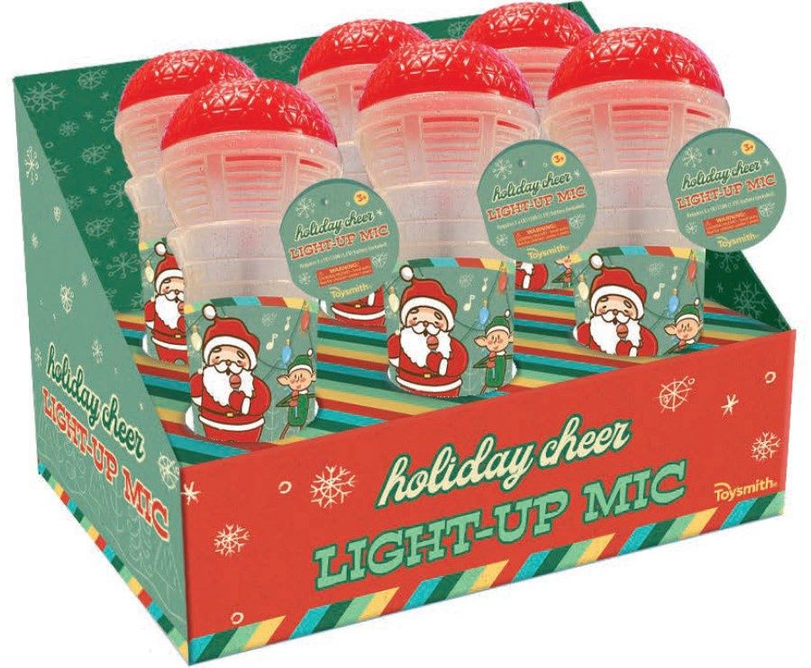 Toysmith- Christmas Light-Up Microphone 6963