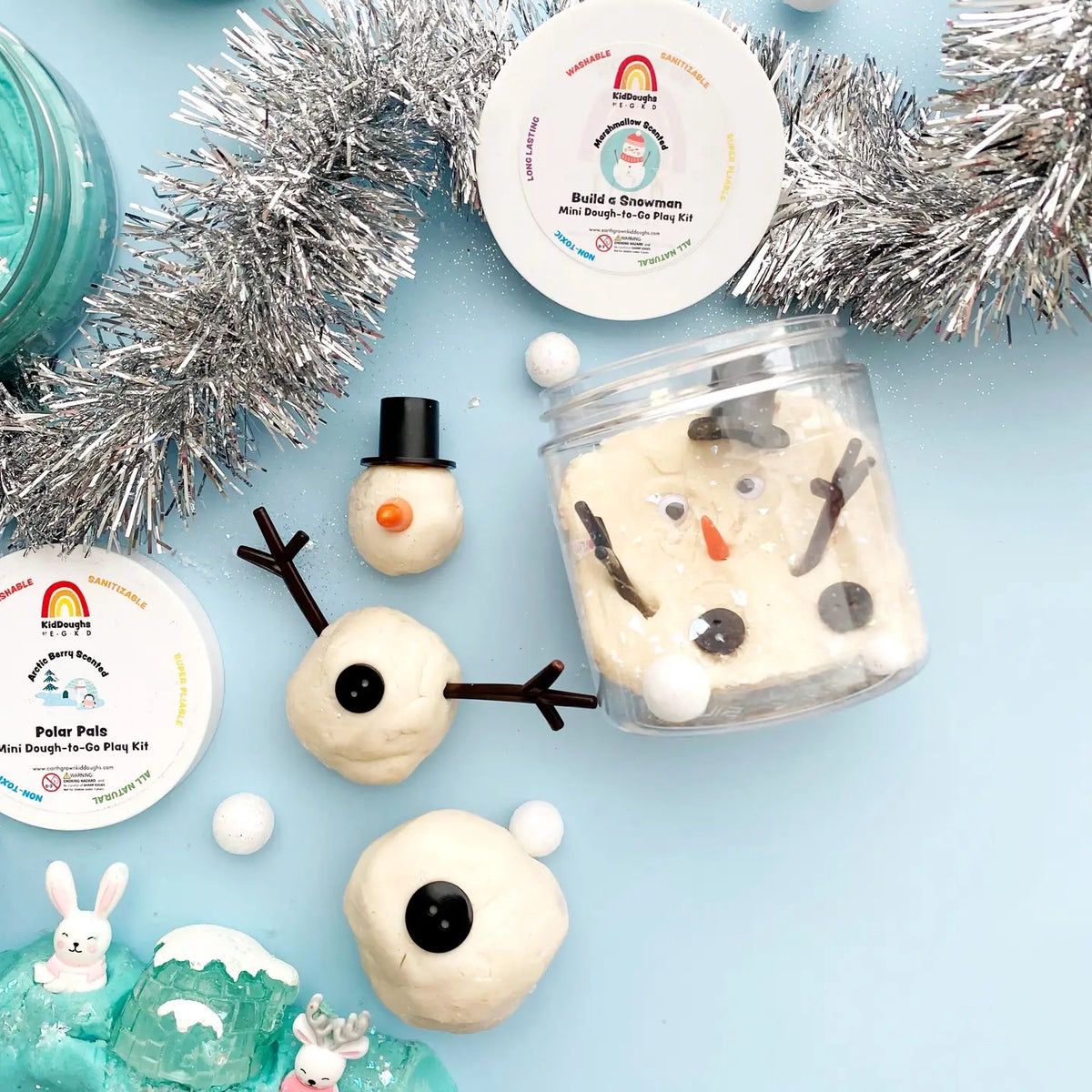 Snowman Mini Dough-To-Go #DTGMini-Snowman-S
