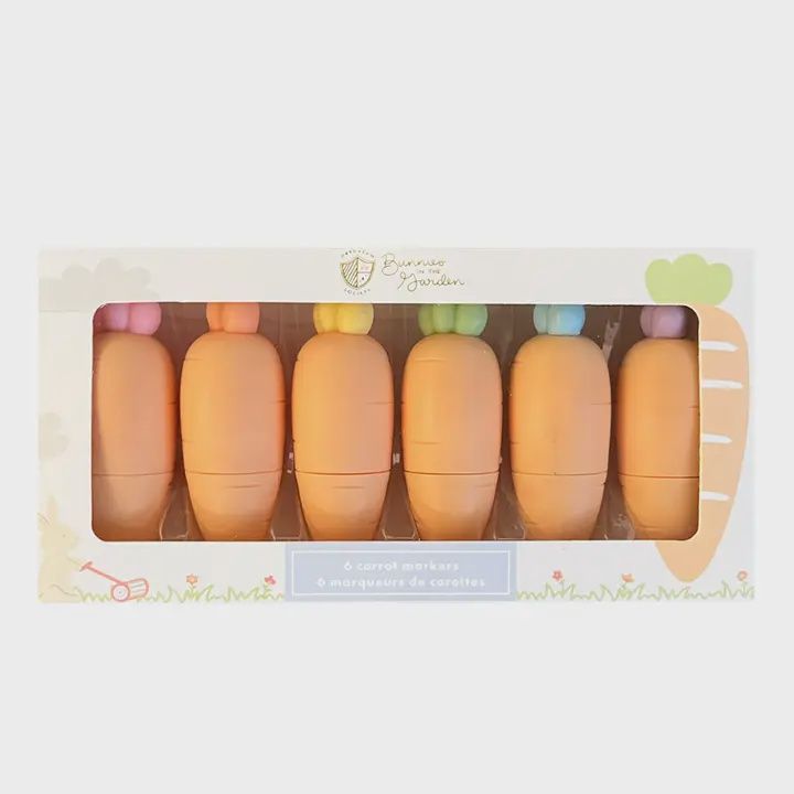 Faire - Bunnies in the Garden Carrot Marker Set #1086-71