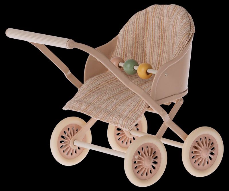 Maileg - Stoller, Baby Mouse, Rose #11-4104-00