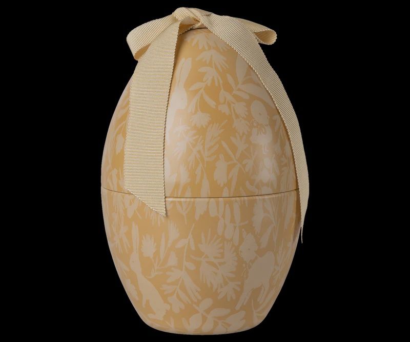 Maileg - Easter Egg with Micro Rabbit, Small, Cream Yellow #18-6201-01