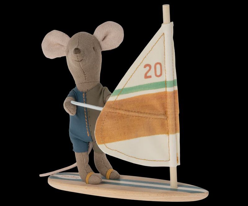 Maileg - beach mice, surfer little brother