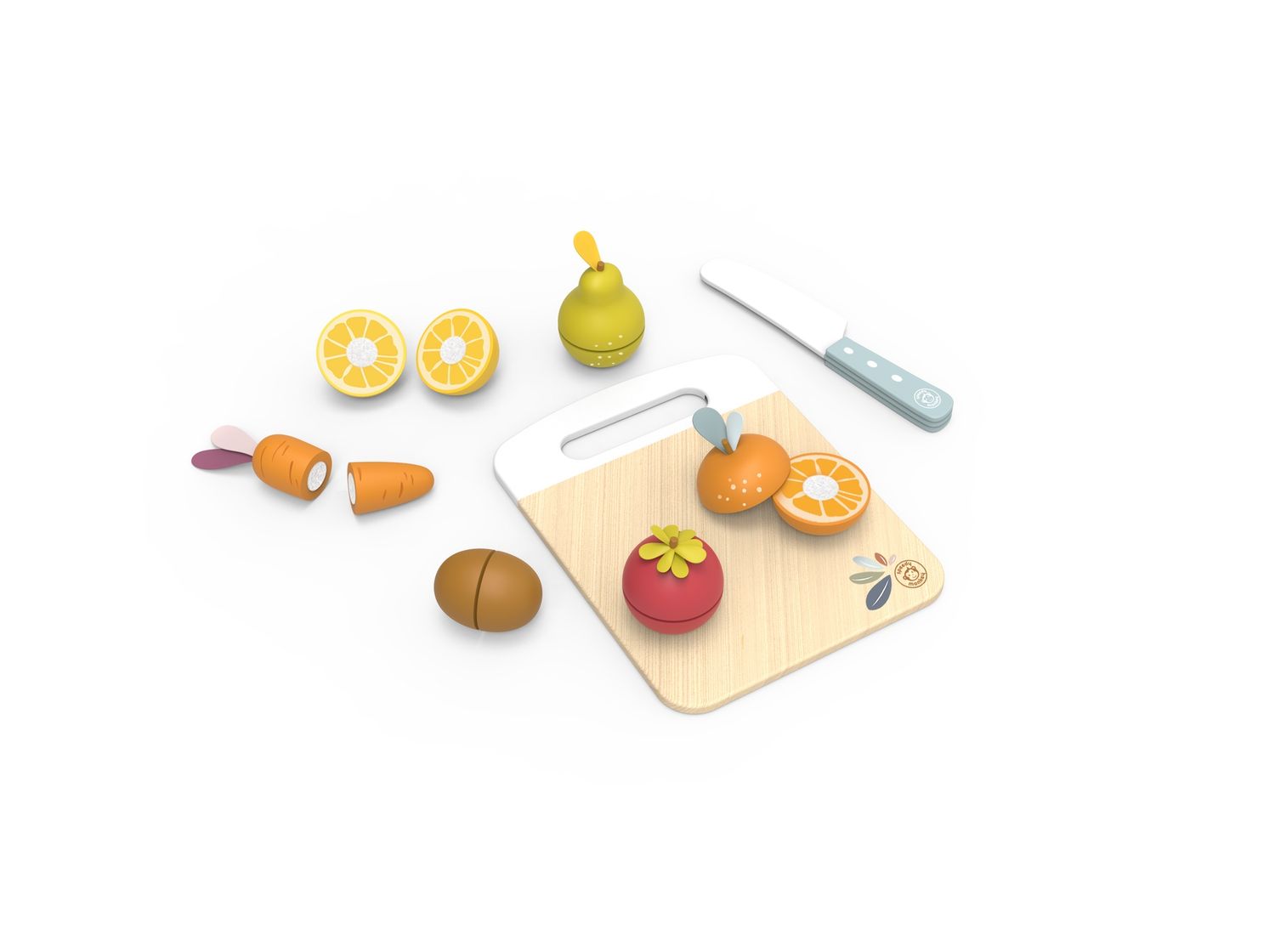 Speedy Monkey Fruits And Vegetables Cutting Playset