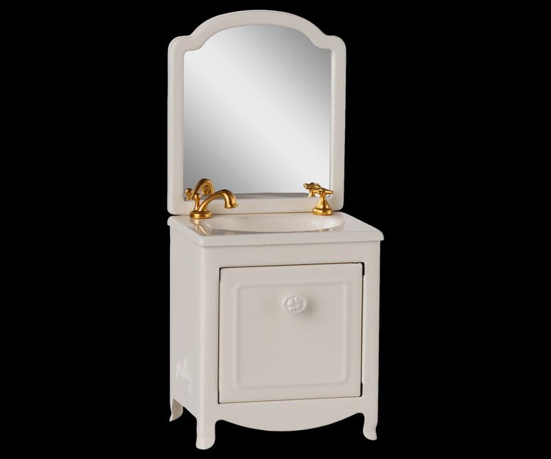 Maileg - sink dresser, mouse – off-white