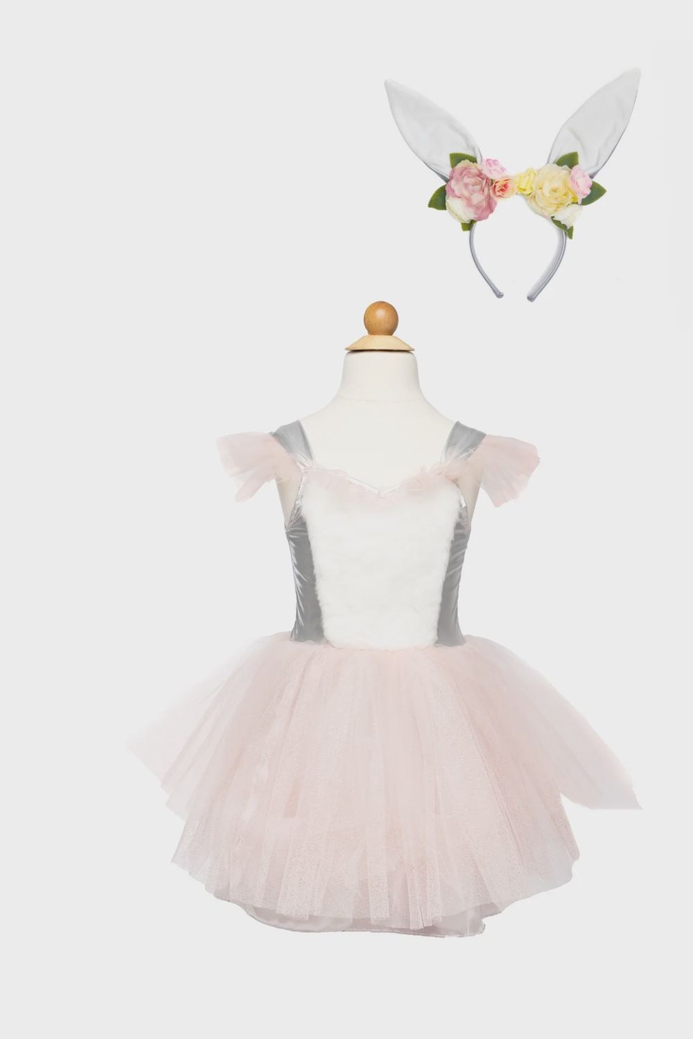 Woodland Bunny Dress &amp; Headpiece, Size 5-6 #31605