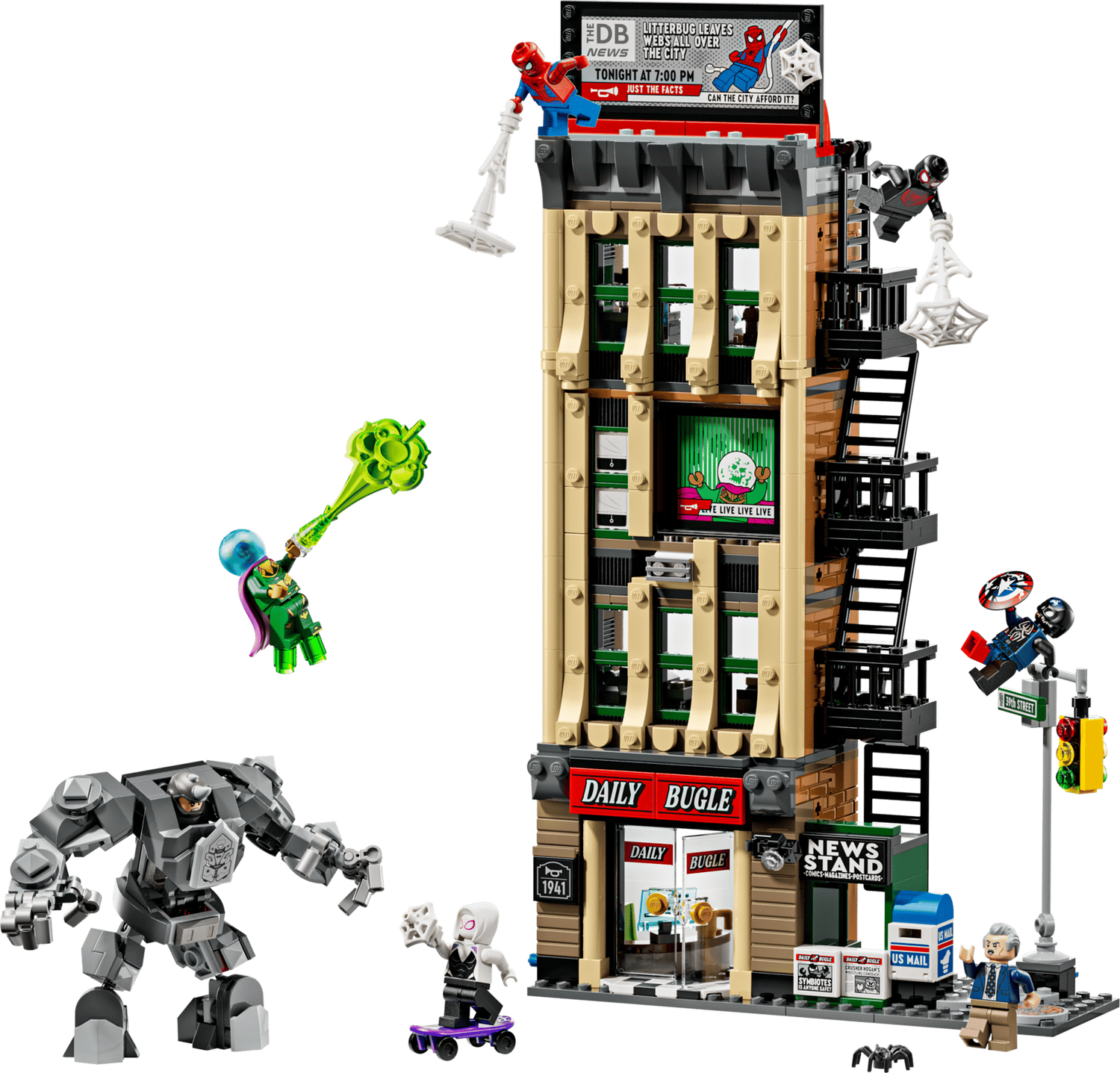 Lego - Spider-Man vs. Mysterio: The Daily Bugle #76342