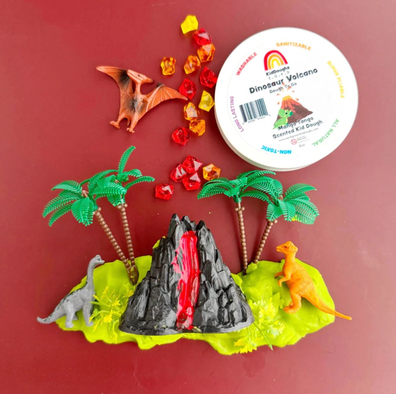 Dinosaur Volcano Dough-To-Go DTG-DinoVolcano-S