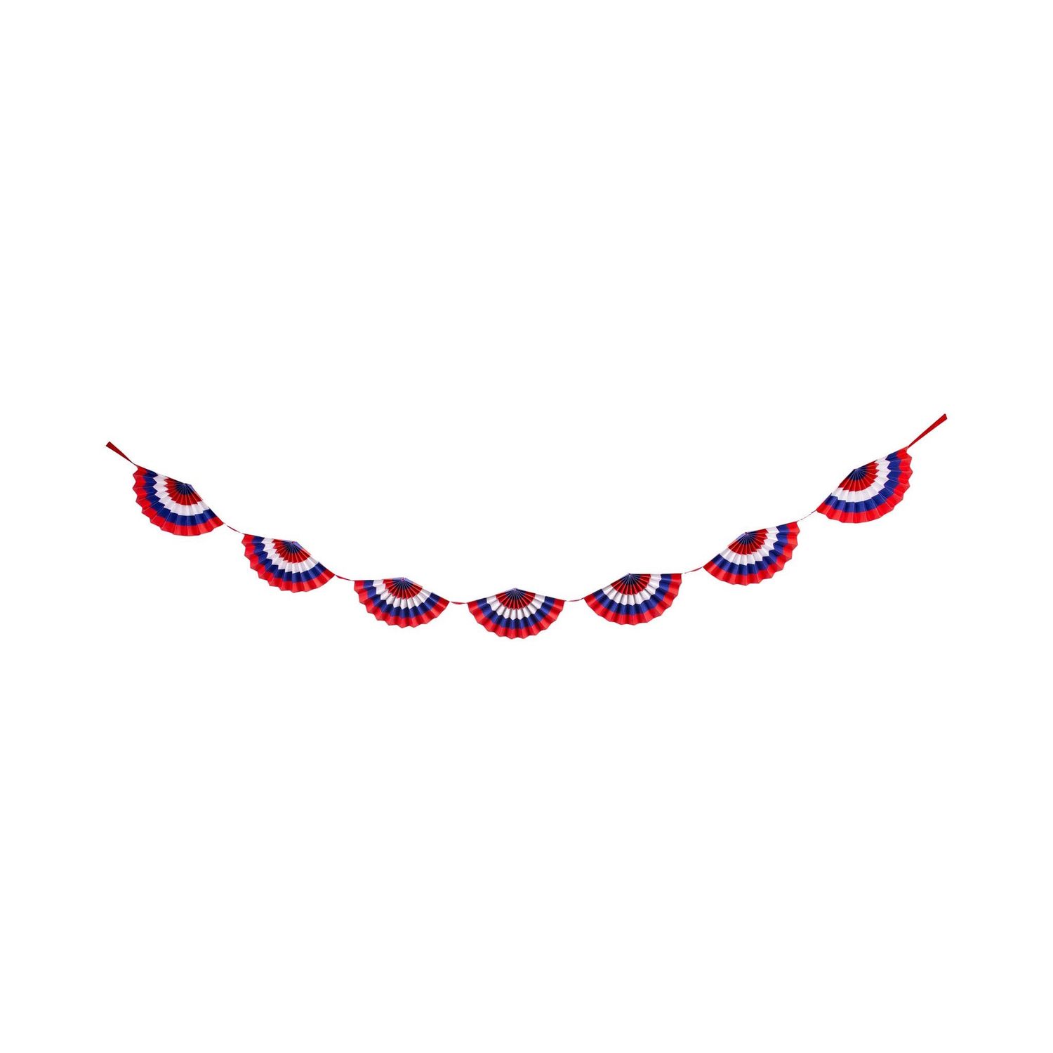 Faire - Red White and Blue Fan Paper Bunting Banner #SSP1103