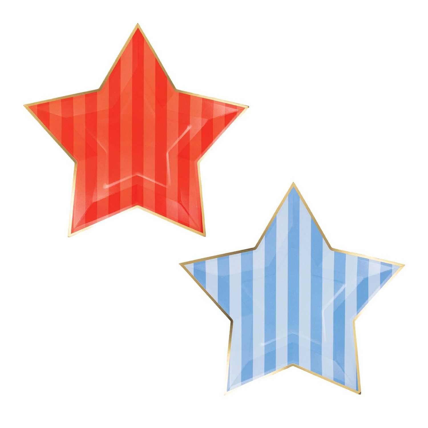Faire - Stripe Star Plate Set (8 ct) #PLPL1055