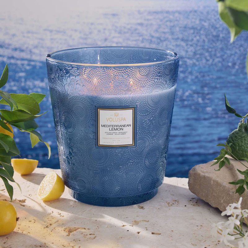Voluspa Mediterranean Lemon 5W Hearth Candle