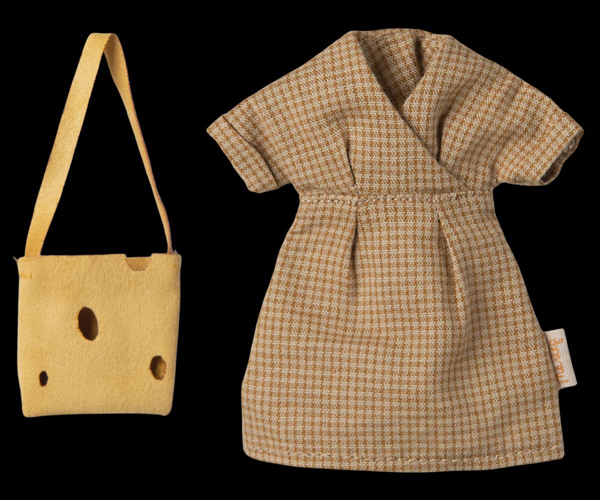 Maileg- Dress &amp; Bag- Mum