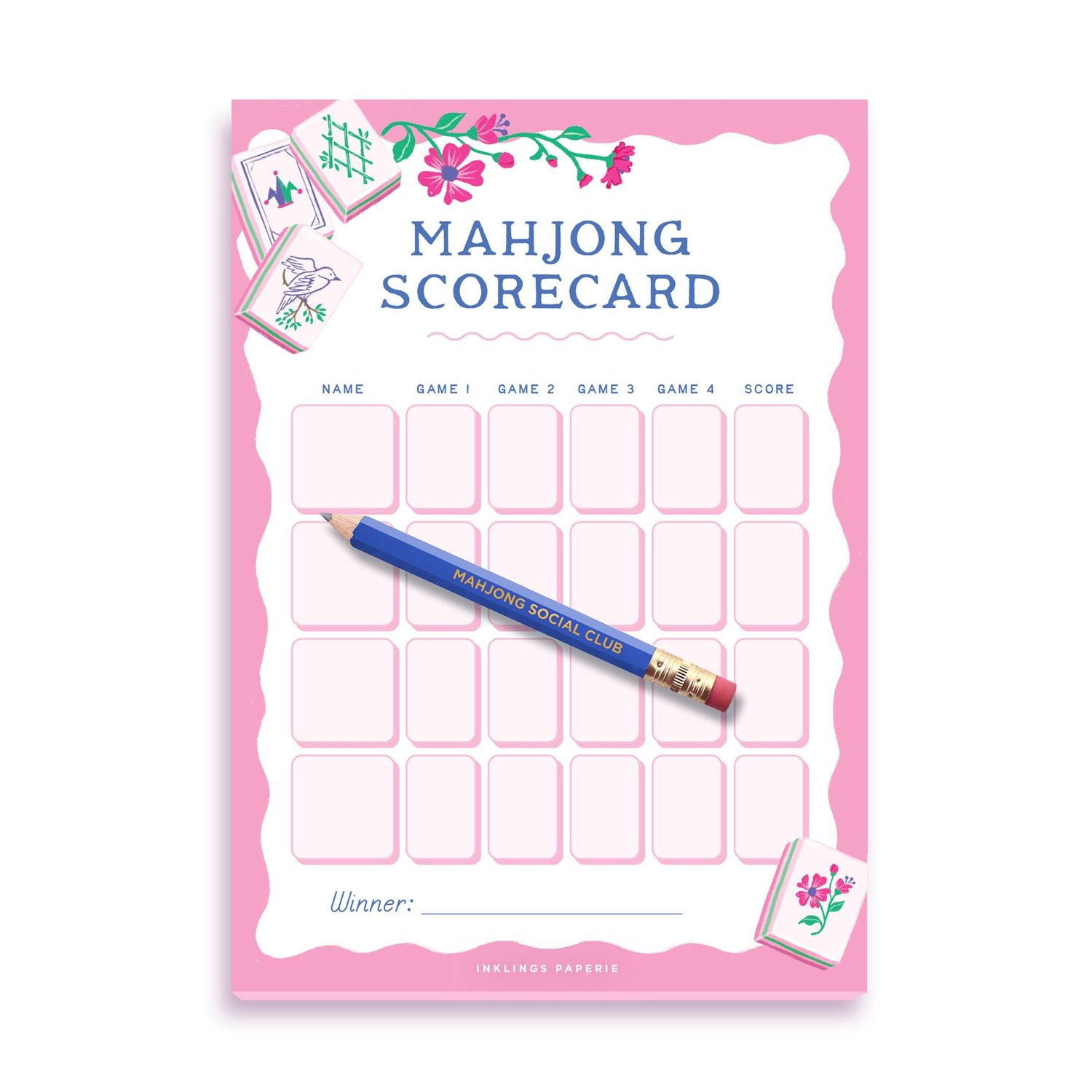 Mahjong Scorecard Notepad