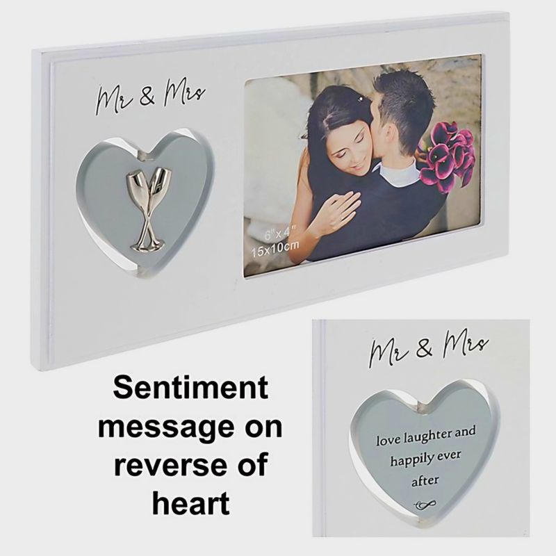 Mr &amp; Mrs Spinning Heart Frame