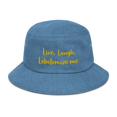 Lobotomize Me Denim  Bucket Hat