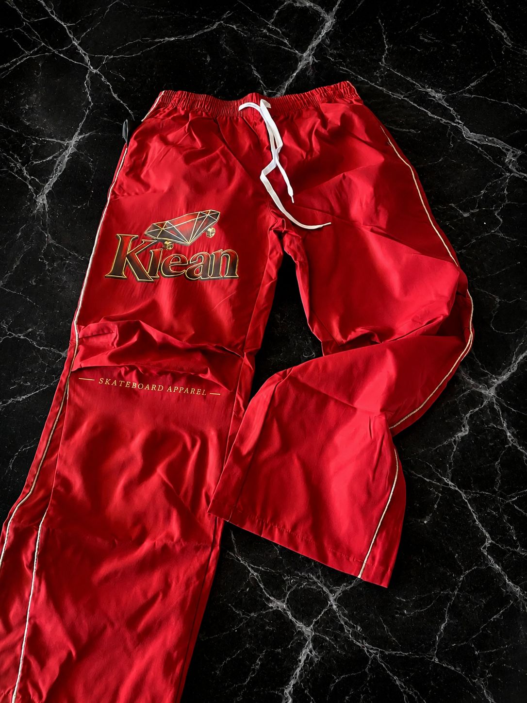 Klean Red Baggy Sweat Pants