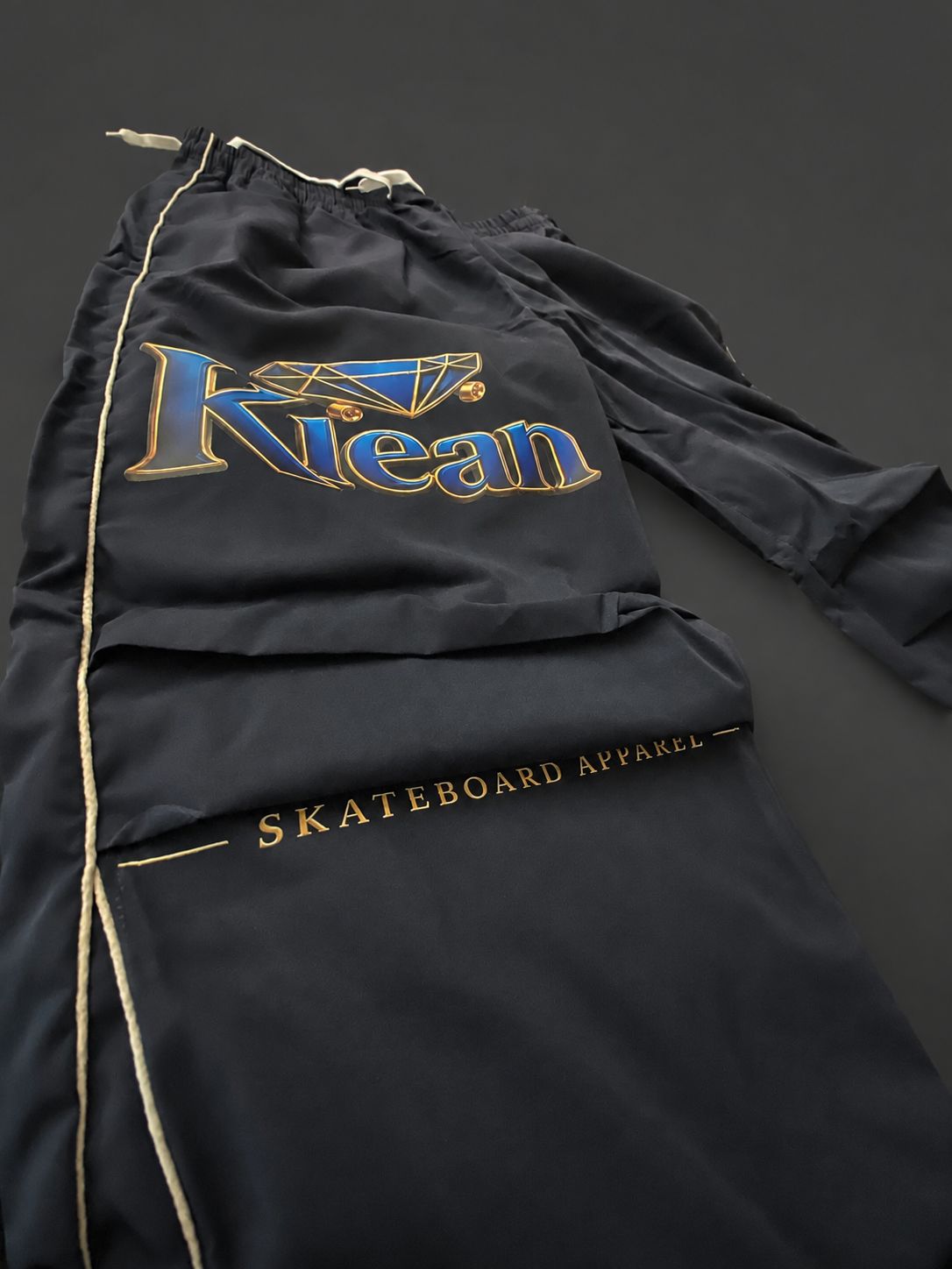 Klean Navy Blue Baggy Sweat Pants