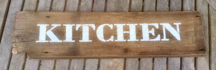 Kitchen Sign on Reclaimed Barn Board