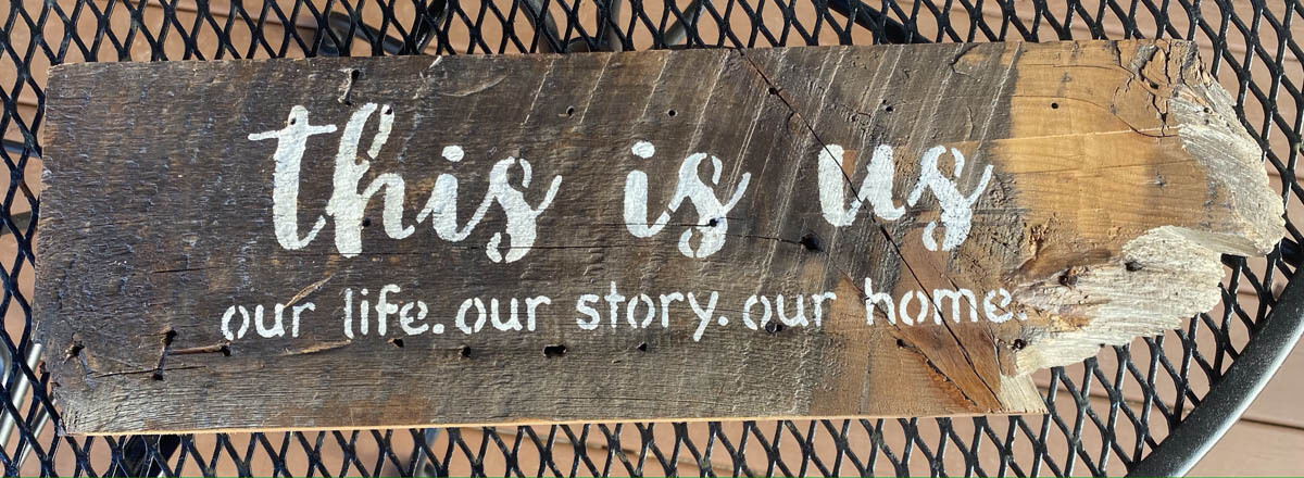 "This is Us" Sign on Reclaimed Wood