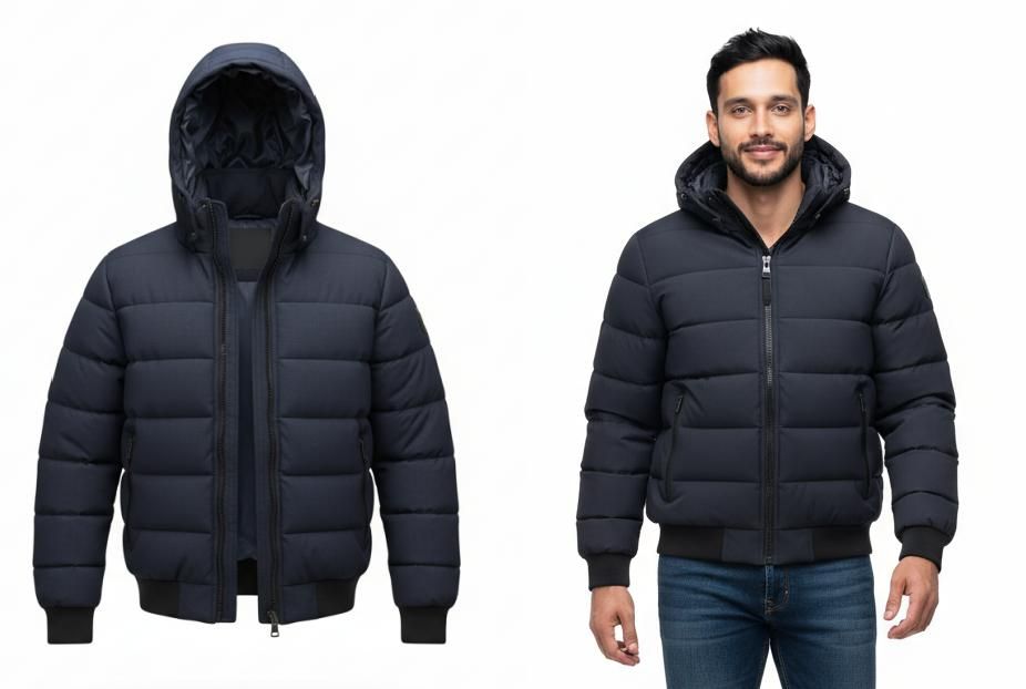 Chaqueta Acolchada con Capucha