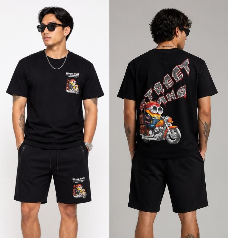 Camiseta y Shorts de Estilo Casual
