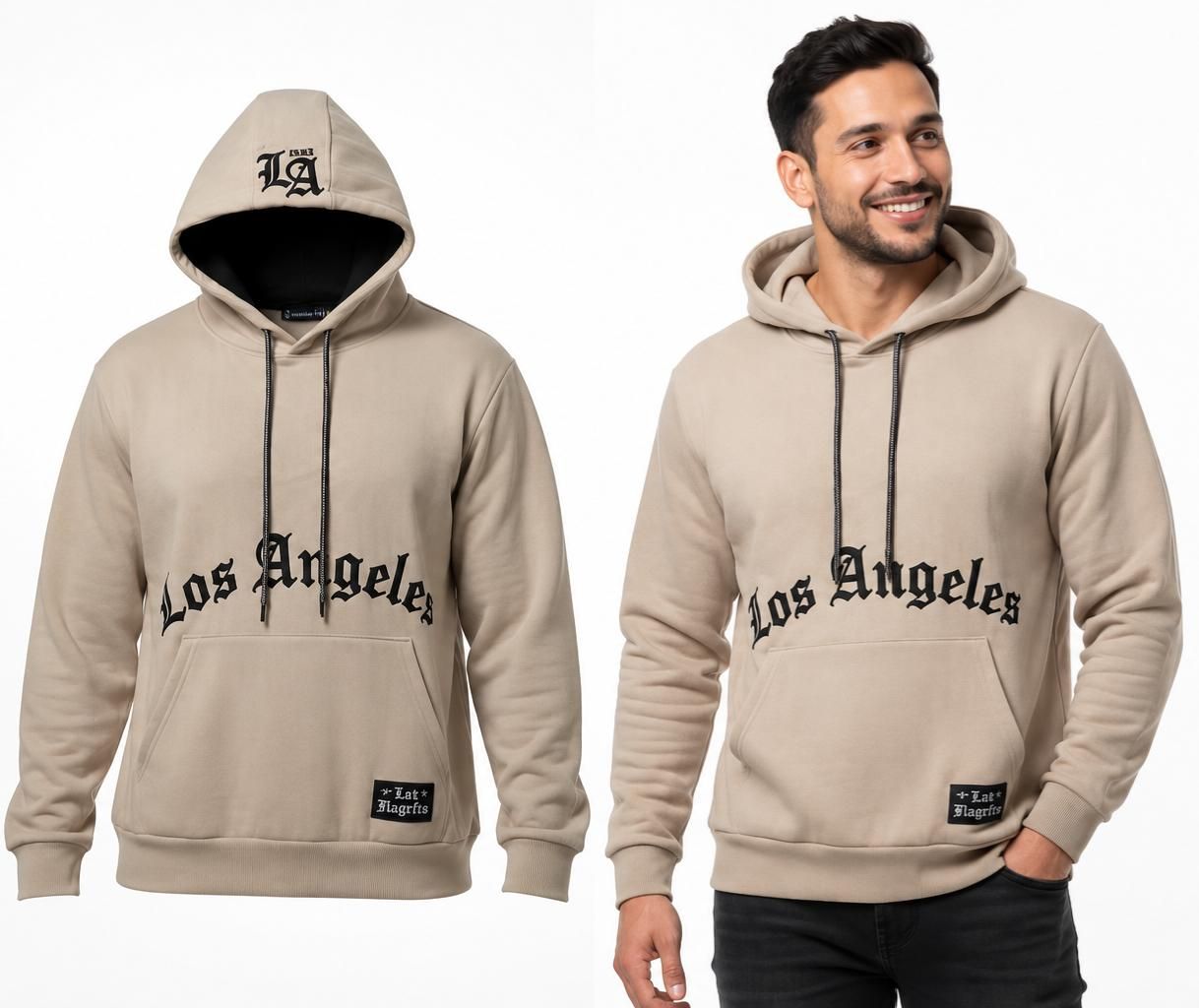 Sudadera con Capucha Los Angeles Moda Urbana Sudadera con Capucha Los Angeles Moda Urbana