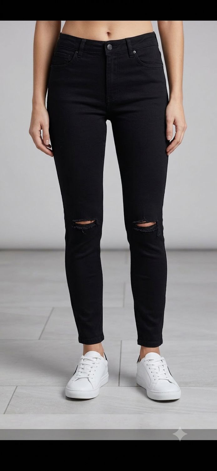 Vaquero Skinny con Rotos en las Rodillas