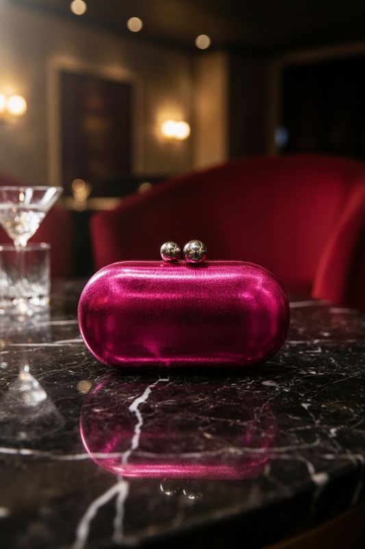 Bolso Clutch Ovalado de Fiesta