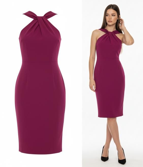 Vestido Midi de Fiesta con Escote Cruzado Elegancia y Sofisticación