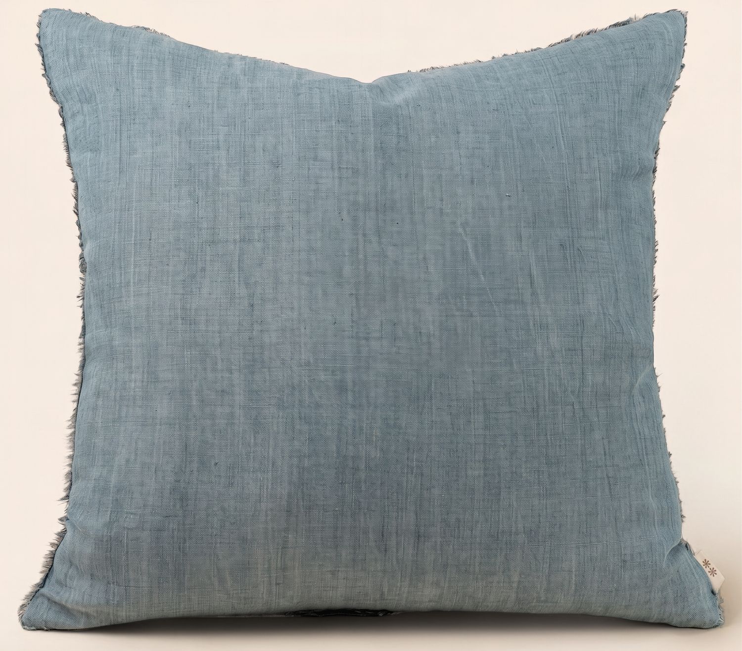 20x20 Lina Linen Pillow Arctic Blue Cover with Filler