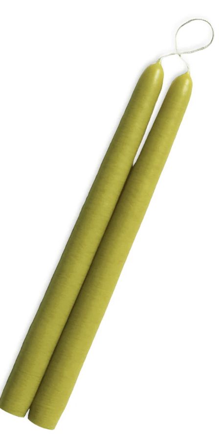 12" Tapers Unscented Granny Smith Green