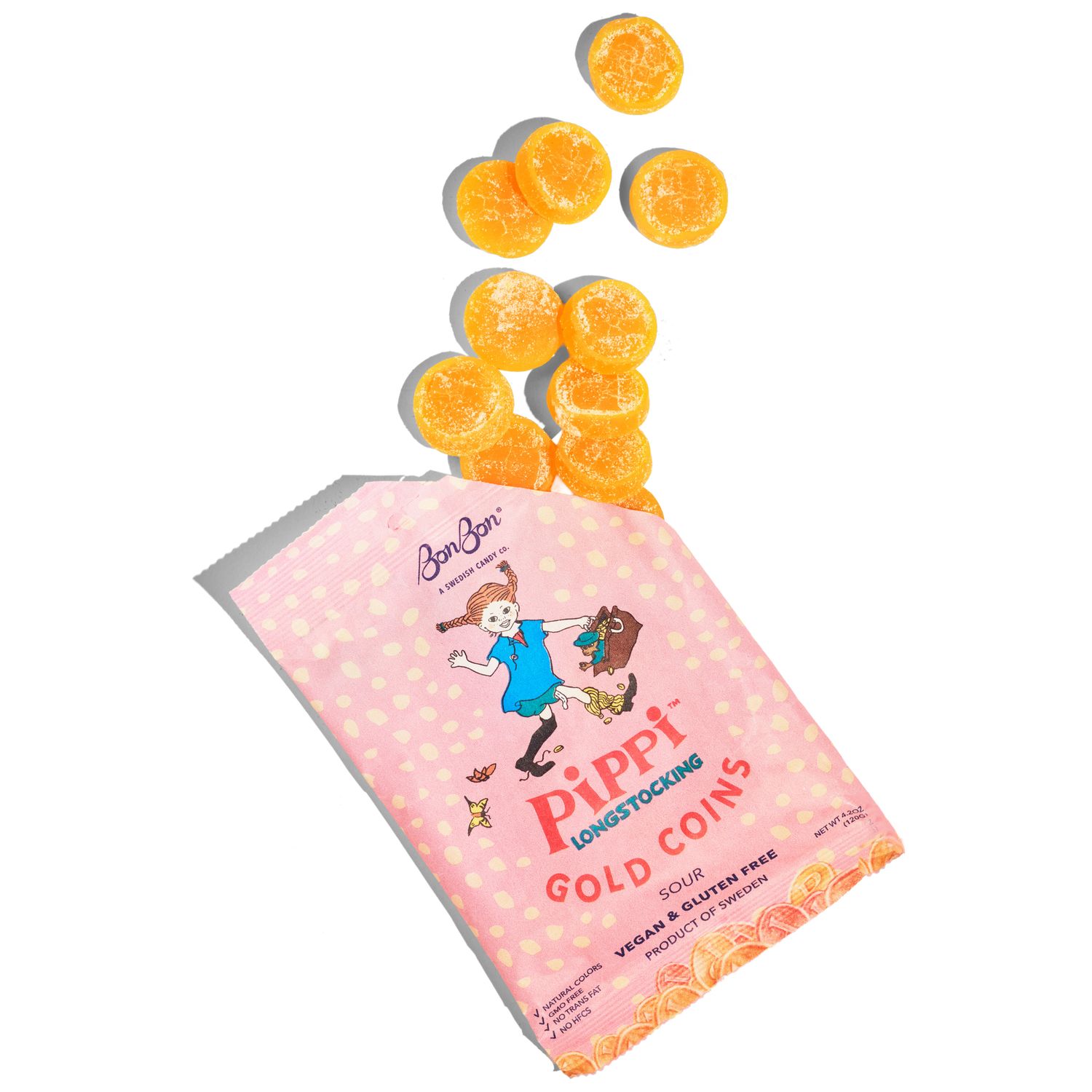 Pippi Longstocking Gold Coins - Swedish Candy 4.2oz (120g)